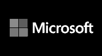 logo microsoft bw